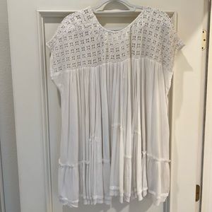 NEW Anthropologie white long top/dress